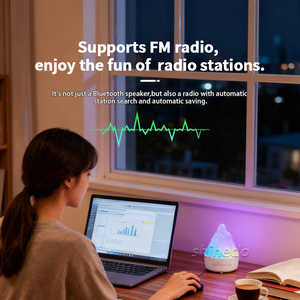 โคมไฟตั้งโต๊ะ LED อัจฉริยะแบบชาร์จไฟได้ พร้อมลำโพงเพลง รูปภูเขา<span class=keywords><strong>หิมะ</strong></span> ไฟกลางคืน LED รูปภูเขาไฟ สำหรับเด็ก ใช้ในห้องนอน - Product Image 3