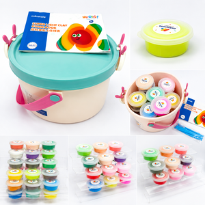 Nuevo Kit de Arcilla para Modelar Ecológica, Suave e Inodora, con Cubeta de Almacenamiento Portátil - Product Image 2