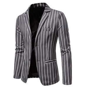 Blazer da uomo autunno moda quotidiano monopetto <span class=keywords><strong>stile</strong></span> Casual Blazer Casual <span class=keywords><strong>stile</strong></span> sciolto <span class=keywords><strong>abbigliamento</strong></span> <span class=keywords><strong>maschile</strong></span> - Product Image 5