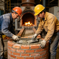 Mortier réfractaire au corindon chromé Huaqing Shandong Factory Supply, Cr2O3 10% Al2O3 90%, ciment alumineux haute résistance à l'usure