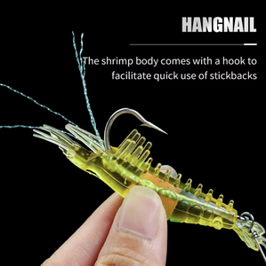 <span class=keywords><strong>Leurre</strong></span> dur BUBBA crevette 90mm 6g, appât de pêche pour bar, <span class=keywords><strong>brochet</strong></span>, lucioperche, avec perles lumineuses, émerillons et hameçons, <span class=keywords><strong>leurre</strong></span> artificiel réaliste pour lac et rivière - Product Image 3