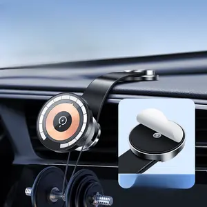 Wholesale Universal Dashboard Center Console Magnetic Bendable 15W Car Mobile Phone Holder Wireless Charger Magnetic Wireless