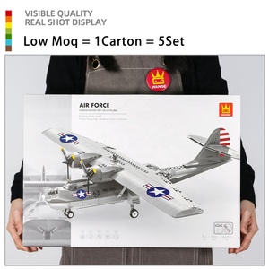 Wange 5008 Avión Hidrográfico PBY-5A Catalina, Juego de Bloques de Construcción de Aviones de Combate Militares, Modelo de Avión de Plástico para Ensamblar, Educativo - Product Image 2