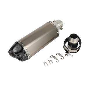 Silenciador de tubo de escape Universal para motocicleta de 36-51mm para Scooter Pit Bike Dirt R1 R3 R6 <span class=keywords><strong>ER6N</strong></span> CBR250R - Product Image 1