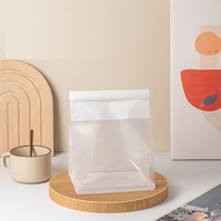 Sac d'emballage en papier de boulangerie imprimé personnalisé sac de pain grillé de qualité alimentaire sac de fenêtre en papier Kraft