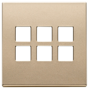 Placca 3Mx6 BS Flat Oro Satinato 9.5 Cm Wall <b>Switch</b> <b>Plate</b> - Product Image 1