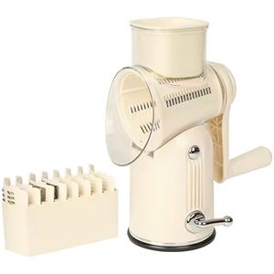5 Adjustable Blades Tools Multi-function Manual Drum Nut Cheese Mandoline Cutter Fruit Rotary <b>Vegetable</b> Grater <b>Chopper</b> - Product Image 1