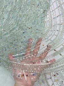 2024 cuentas <span class=keywords><strong>tela</strong></span> de encaje astilla Dubai <span class=keywords><strong>tela</strong></span> de encaje de cristal - Product Image 4