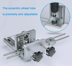Industrial DIY Grade Durable Aluminum Alloy Hand-operated Manual Dowelling <b>Jig</b> Woodworking <b>Drill</b> Guide 3-in-1 Function OEM/ODM - Product Image 4