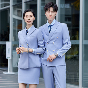 Double Breasted Suit Men Formal Wear Orange Wool Blend <b>Work</b> Attire - Product Image 4