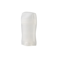 Tube de déodorant twist-up 75g, vide, ovale, en plastique, pour emballage cosmétique anti-transpirant