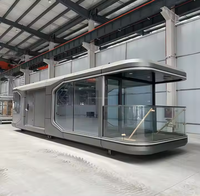 Capsule spatiale hôtelière mobile, maison préfabriquée modulaire en conteneur, maison préfabriquée