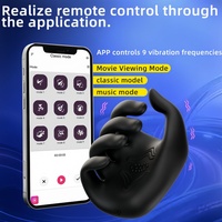Masturbateur masculin APP, stimulateur vibrant à 5 doigts pour massage des doigts, jouet sexuel pour adultes