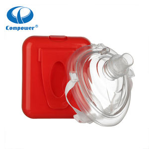 Compower One Way Training Valve <span class=keywords><strong>Mask</strong></span> Precio Barato Rescue Face Bulk <span class=keywords><strong>Cpr</strong></span> Shield Con Llavero - Product Image 2
