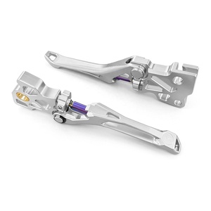 Leviers de frein et d'embrayage réglables à l'infini en aluminium CNC pour moto Lavitin, accessoires pour <span class=keywords><strong>VESPA</strong></span> GTS 250 300, noir - Product Image 2