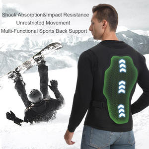 Chaleco protector de espalda deportivo con certificado CE, protector de columna con absorción de impacto y cinturón ajustable para esquí y moto - Product Image 2