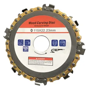 4 5 7 9 بوصة مخصصة تصنيع المعدات الأصلية الخشب نحت المعادن سلسلة المنشار 14 الأسنان غرامة قطع شفرة جلخ لطاحونة زاوية