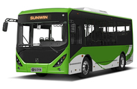 Bus électrique articulé à plancher bas Sunwin IEV18 Classic 18m, 150 places, CATL 149kWh, zéro émission, transport en BRT
