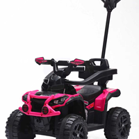 Voiture électrique télécommandée pour enfants, véhicule à pédales 12V avec contrôleur sans fil 2,4 GHz, vitesse maximale 3 km/h, sans danger pour les tout-petits