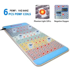 Reliable Infrared PEMF Mat Therapy Mattress Photon Light Pulsed Electronic Magnetic Field Therapy Mat Amethyst Tourmaline Stone