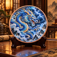 Pièces de monnaie en cuivre pur 999 de 1 oz, série Brontosaurus Dragon, style peint, colorées, en relief 3D, artisanat métallique UV pour collectionneurs