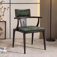 Nouveau fauteuil en bois massif de style français, avec housse amovible et réglable, pour la maison, l'hôtel, le restaurant, la salle à manger