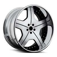 Jantes personnalisées 2/3 pièces 5x115 5x120 5x114.3 Roues à disque Forgia brossées 24 26 28 30 pouces pour Donk Chevrolet Impala Caprice