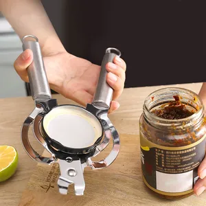 Manjia đa chức năng có thể mở công cụ chai corkscrew Hướng dẫn sử dụng thép không gỉ Jar nắp mở bia mở chai