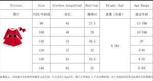 2025 niños <span class=keywords><strong>Santa</strong></span> manga larga falda infantil gasa mariposa vestido para bebé <span class=keywords><strong>traje</strong></span> Navidad <span class=keywords><strong>Santa</strong></span> <span class=keywords><strong>Claus</strong></span> disfraz - Product Image 3