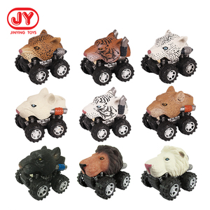 Simulation <span class=keywords><strong>wild</strong></span> animal model Mini educational toys pull <span class=keywords><strong>back</strong></span> inertia toys - Product Image 2
