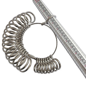 6 шт./1 комплект оправка для пальцев с размером кольца измерительный инструмент для ювелирных изделий со стандартными кругами наборы колец для пальцев - Product Image 3