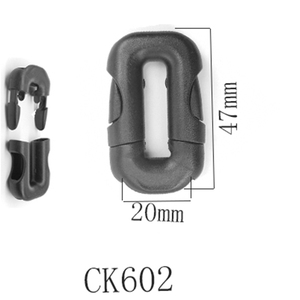 Boucle en plastique à double réglage, clip de sangle en plastique, boucle de ceinture de sangle de bagage, boucles à dégagement rapide rondes - Product Image 4