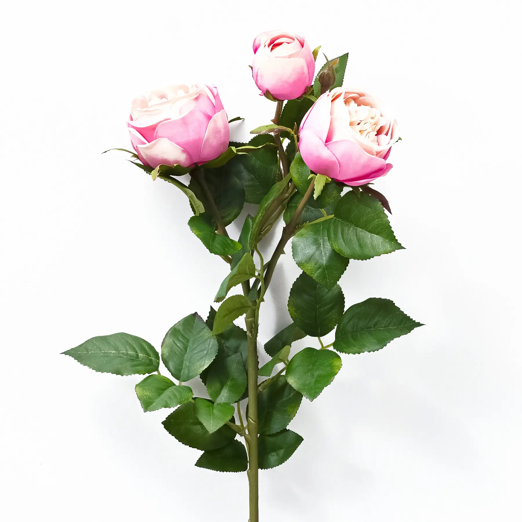 High quality artificial fabric flowers real touch 29"h ross Bush*3 artificial flowers rose