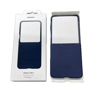 Étui de téléphone pliable en cuir magnétique noir solide pour Samsung, protection intégrale antichoc, coque en cuir