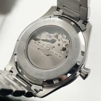 Montres mécaniques avec logo personnalisé, acier inoxydable 316L, verre saphir, mouvement automatique japonais, cadran texturé 3D, montre pour homme