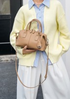 Sac à bandoulière en cuir véritable pour femme, sac à main en cuir, fabrication sur mesure ODM/OEM, nouvelle collection 2026, vente en gros directe usine