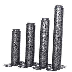 Finition martelée élégante Cadre de lit de <span class=keywords><strong>pied</strong></span> en métal rétractable en forme de T Pieds de support de meubles en métal réglables télescopiques - Product Image 1