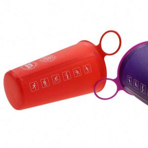 ตัวอย่างฟรี OEM/ODM ขวดน้ำพับได้ น้ำหนักเบา ปลอดสาร BPA เกรดอาหาร ขนาด 200 มล. 250 มล. วัสดุ TPU รับทำโลโก้ สำหรับกีฬากลางแจ้ง วิ่ง - Product Image 6