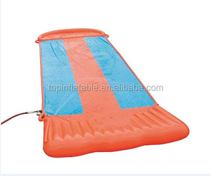 Double toboggan aquatique gonflable pour pelouse, en vinyle épais et robuste, pour sports nautiques et surf - Product Image 1