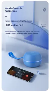 Mini haut-parleur sans fil Bluetooth d'extérieur IPX6 étanche 5W Bass Lumière RVB avec sangle en silicone pour vélo randonnée - Product Image 4