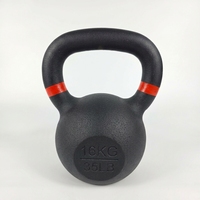 Kettlebell coloré de 4 kg à prix de gros, en fonte massif durable, avec revêtement coloré, codé par couleur, pour usage en salle de sport, écologique