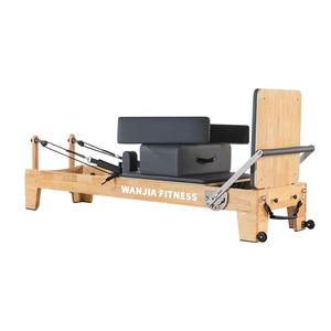 Vente en gros : Lit <span class=keywords><strong>de</strong></span> Pilates Reformer en bois <span class=keywords><strong>de</strong></span> chêne <span class=keywords><strong>de</strong></span> haute qualité pour studio commercial, Machine <span class=keywords><strong>de</strong></span> Pilates Reformer en bois <span class=keywords><strong>de</strong></span> chêne pour studio - Product Image 1