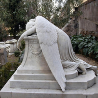 Monument funéraire moderne et traditionnel, sculpté à la main, style américain, pour commémoration et usage en cimetière