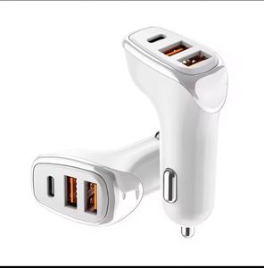 Best Universal Mobile Phone Power <b>Adapter</b> 3 Port Dual Usb + Type C PD 38W Fast Charging 12V 24V Car Charger - Product Image 5