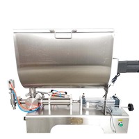 Machine de remplissage de pâte à piston semi-automatique, ketchup/mayonnaise/confiture/sauce chili/machine de remplissage de miel