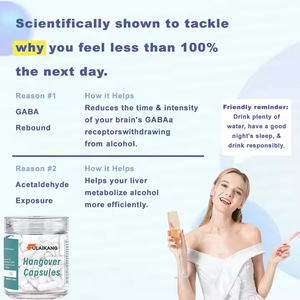 Kapsul <span class=keywords><strong>Hangover</strong></span> DHM Milk Thistle Liver Detox Vitamin B kompleks Food Grade <span class=keywords><strong>Hangover</strong></span> menyembuhkan minyak suplemen - Product Image 4