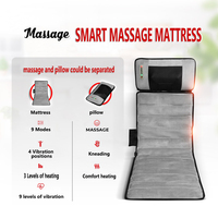 Coussin de massage électrique chauffant Shiatsu Cosmo pour le corps entier, avec compression par airbag, pour le cou, la taille et le dos, modes de vibration, en PU