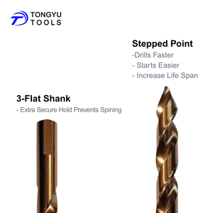 Đầu khoan coban Stepped Point M35, đường kính từ <span class=keywords><strong>3</strong></span> đến 13mm, mũi khoan nặng, khoan nhanh, dùng cho thép không gỉ, kim loại cứng, tấm acrylic - Product Image 3