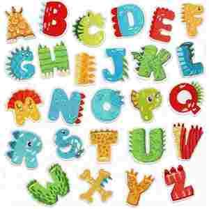 Nouveaux patchs brodés thermocollants amusants en forme de dinosaure et de lettres pour la décoration de vêtements - Product Image 1