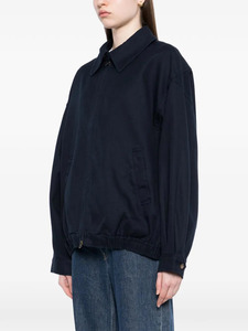 Chaqueta Leduo Personalizada para Mujer con Cierre y Dobladillo Elástico - Chaqueta de Trabajo Estilo Harrington Casual de Sarga de Algodón para Mujer - Product Image 3